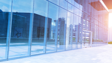 Curtain walling, or facade glazing, enables the use of glass and aluminium for larger installations and greater spans. Infinitely flexible in size and capability, it’s used where general aluminium windows are not possible due to their maximum sizes.
